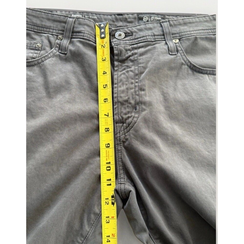 AG Adriano Goldschmied Pants Mens 36x30 Charcoal Gray The Everett Slim Straight - Picture 5 of 15